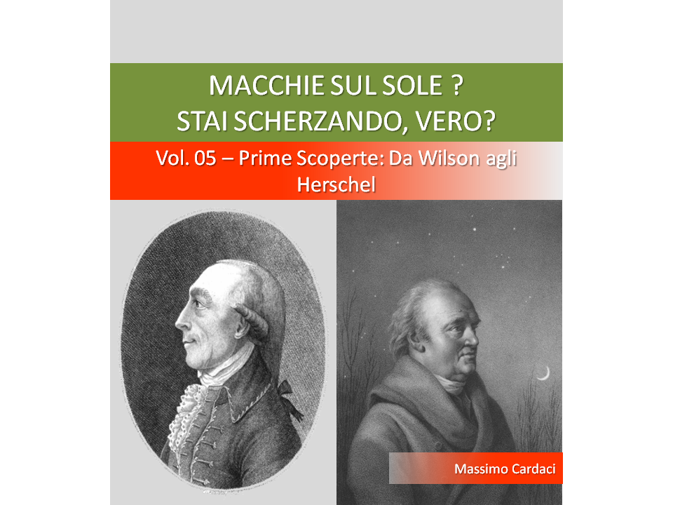 Libro sulla Stora della Scoperta delle macchie Solari - Volume 5
