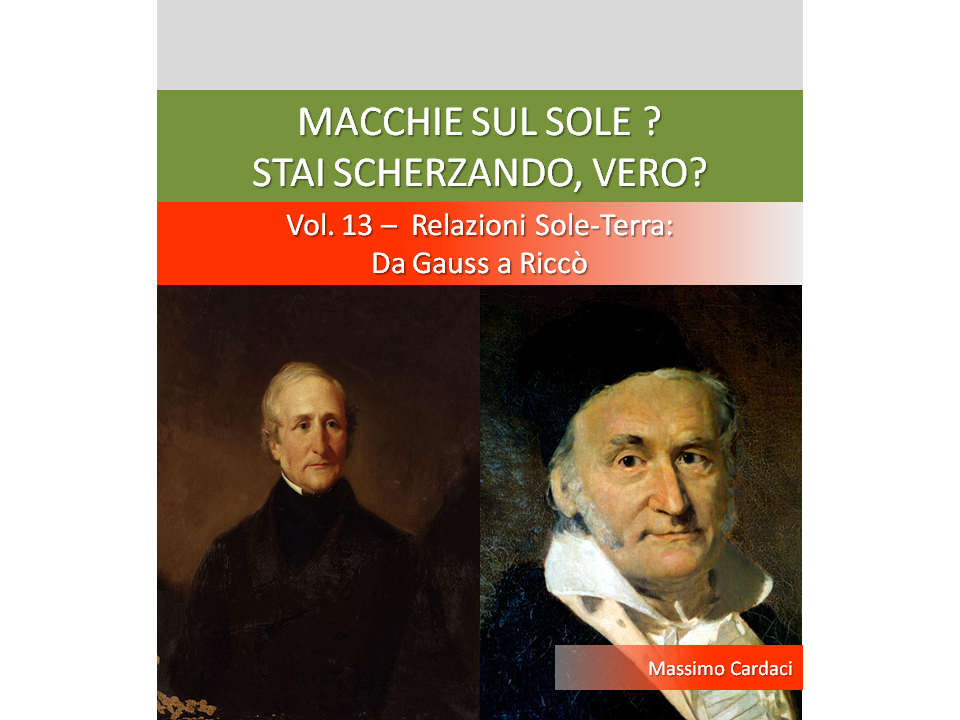 Libro sulla Stora della Scoperta delle macchie Solari - Volume 13